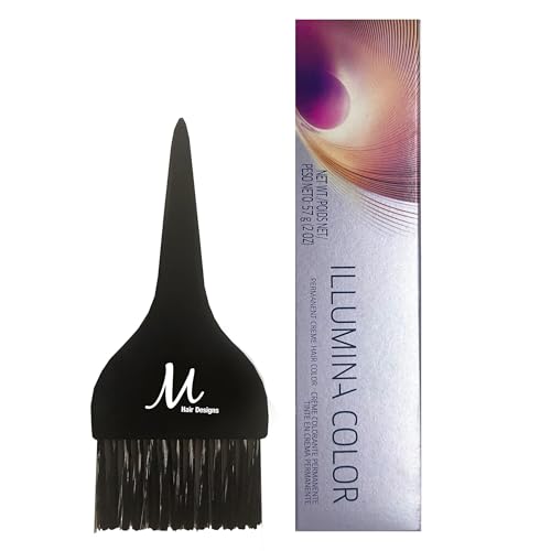Illumina Color 7/81 Permanent Hair Dye + M Hair Designs Tint Brush