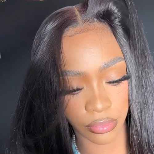 BEEOS 2x6 Skinlike Real HD Lace Closure Only, Pre-plucked Body Wave Human Hair Closure 0.10mm Ultra-thin Invisible Lace Bleached Knots 20 Inch