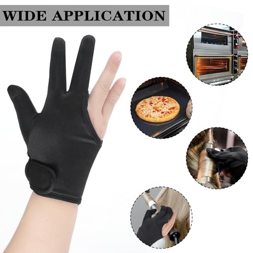 Heat Resistant 3-Finger Hair Styling Gloves – Professional Barber Curling Glove