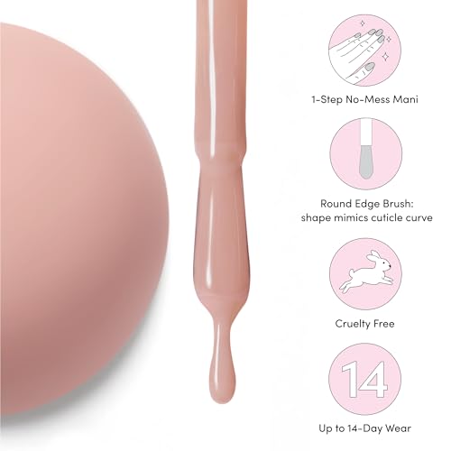Dashing Diva One Gel Mega Bundle - Nothing But Neutrals - Includes 2 Colors, Iridescent Topper & Top Coat - 3-in-1 Base, Nail Color & Top Coat - Gel Nail Polish Set