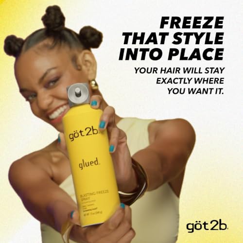 Got2B Glued Blasting Freeze Hairspray 12 oz 2-Pack Strong Hold, Extreme Style