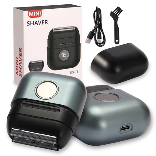 Foil Shaver for Men and Women - Electric Razor with 2 Precision Blades, USB Rechargeable IPX6 Waterproof Wet/Dry Shaver, Compact Personal Grooming Tool for Travel Home Office
