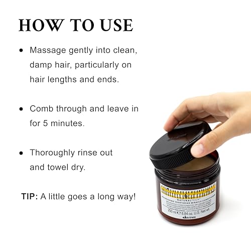 Davines Naturaltech Nourishing Vegetarian Miracle Conditioner, Restructuring & Hydrating for Dry & Damaged Hair - With Vegetal Keratin - Deeply Moisturizes Dry Hair, 8.45 Fl Oz