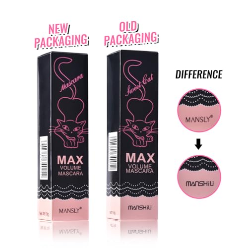 LAMUSELAND Volume Curling Mascara, 4 Colors Waterproof Smudge-proof Thickening Lengthening Liquid Lash Extensions, Natural Long-Lasting Eye Makeup Tool Set for Women Girls (Purple)