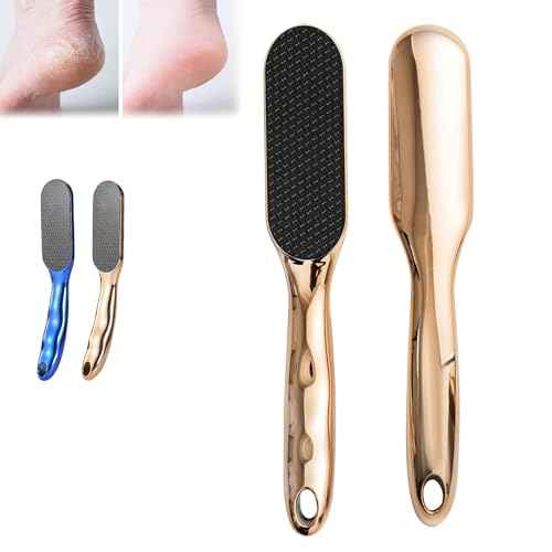 Veinsgrain Foot File, Nano Glass Foot File, Hard Skin Remover Nano-Glass Foot File, Veins Grain Foot File, Professional Foot Care Tools, Pedicure Tool for Smooth Feet (Gold)