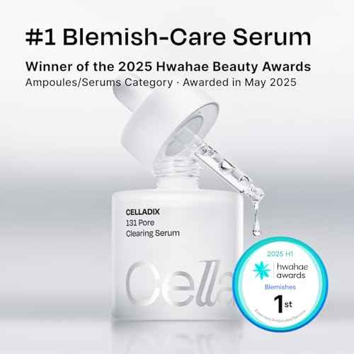 Celladix Sebum Rebalancing Rx 131 Ampoule | Pore Clearing Serum | Tighten Enlarged Pores | Repair Skin Barrier | Rapid Soothing for Daily Use | Oily & Combination Skin| 1.01 Fl Oz