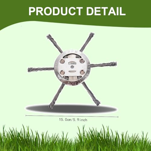 1PCS 6-Inch Steel Weed Eater Blades for Saker Weed Trimmers & Brush Cutters