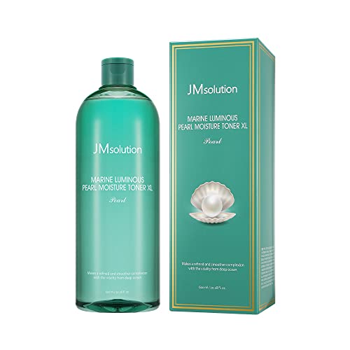 JM Solution Marine Luminous Pearl Moisture Toner XL ? Deep Hydration & Radiance Care - 20.3 fl oz