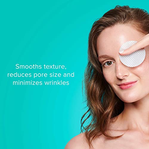 ClarityRx Pick Me Up Skin Booster Exfoliating Facial Pads, Natural Plant-Based Medicated Face Wipes for Acne-Prone & Aging Skin, Minimizes Pores, Fine Lines & Wrinkles (50 Count, 4 oz)