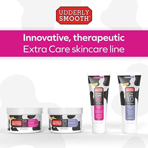 Udderly Smooth Extra Care Hand/Body Deep Moisturizing Cream with 20% Urea, Unscented, 8 Ounce