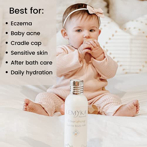 Eczema body Cream for eczema relief, Natural hand and body lotion, Gentle for sensitive skin, 8.3OZ, Infused with Aloe Vera & Calendula, Panthenol