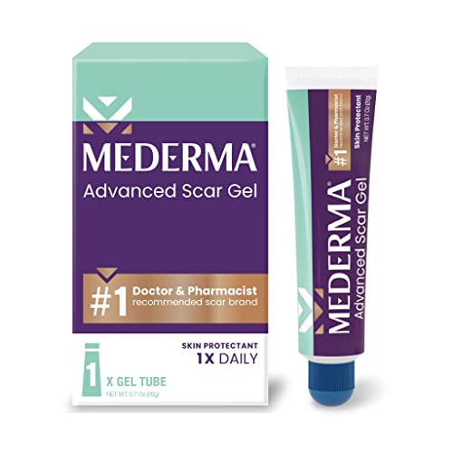 Mederma Scar Gel Treats Old and New Scars, 0.70oz and Silicone Scar Sheets Improves Scars Appearance, 4 Count