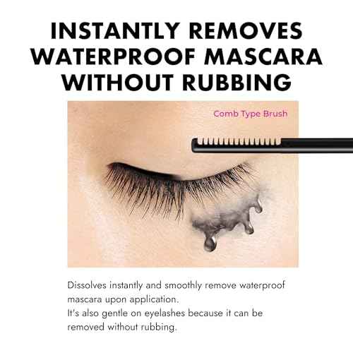 Heroine Make by KissMe Speedy Mascara Remover, Gentle Eye Makeup Remover for Waterproof Mascara, Fast-Acting & Non-Irritating Cleanser, Removes Stubborn Eye Makeup, From Japan