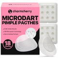 Pimple Patches for Face (18 Count), Microdart Acne Patches, Hydrocolloid Blemish Spot with Salicylic Acid, Fast-Acting for Early Stage Deep Pimples, Zits, Breakouts & Cystic Acne