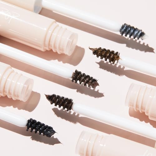 ColourPop Lightweight Brow Gel - Flexible Clear Eyebrow Gel to Shape & Define Brows - Comfortable, Non-Drying Formula to Help Naturally Shape & Set - Dark Brown (0.11 oz)
