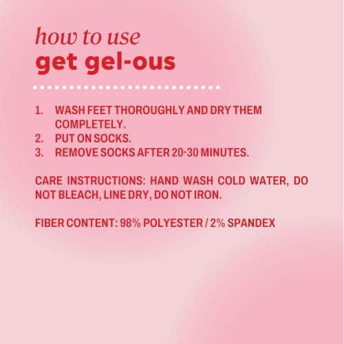 Onyx Professional Reusable Gel Moisturizing Socks for Dry Feet, Spa-Quality Care