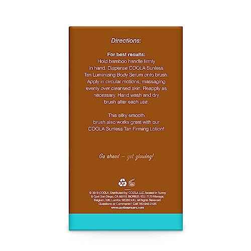 COOLA Sunless Self Tanner Kabuki Body Brush, Self Tan Applicator for Organic Sunless Tanning Lotion