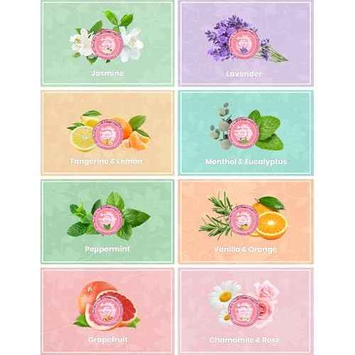 Shower Steamers Aromatherapy, 8 Pack Shower Bombs for Relaxation and Stress Relief, Natural Essential Oils Spa Gift Set for Women, Birthday Gifts, Self Care & Home Spa Experience