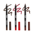 The Lip Bar Lip Liner 3 Pack Straight Facts + Straight Livin + Straight Face - Smudge Proof & Water Resistant - Jojoba Oil, Aloe Vera, Coconut Oil, & Vitamin E - Vegan & Cruelty Free - .042 oz