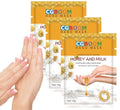 Moisturizing & Exfoliating Hand Mask Gloves (3 Pack) - Honey Milk