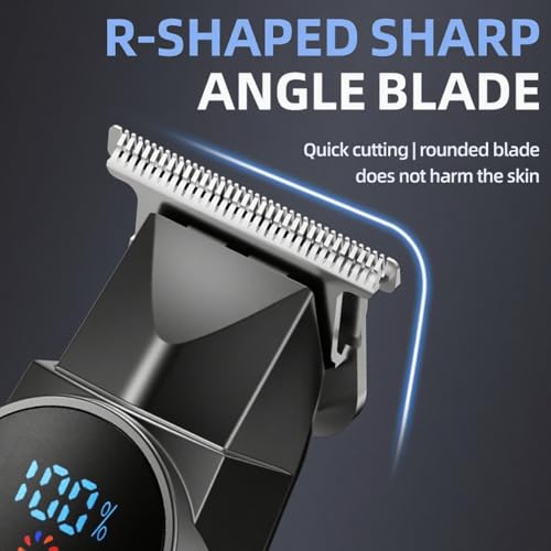 Hair Clippers,Ball Trimmer Pubic Hair Groomer Cordless Rechargeable Hair Clippers with LED Lighting Portable Body Grooming Travel for Him Dad£¨Black£©