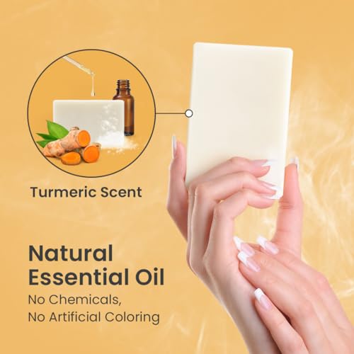 Body Restore Kojic Acid Soap, (Turmeric 3 Pack), with Vitamin C,E, Shea Butter, Collagen, Hyaluronic Acid, Turmeric, Retinol For Dark Spots, All Natural Soap Bar, Paraben Free