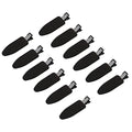 No Crease Hair Clips for Styling - 12 Pack Black