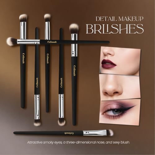 12-Piece Makeup Brush Set with Storage Case | Synthetic Bristles