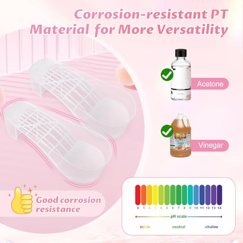 Toe Nail Soaking Bowl - Acetone Proof Foot Spa Tub (2 PCS)