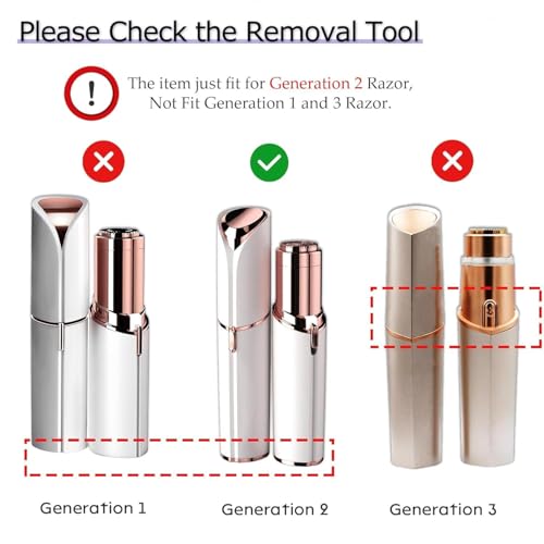 Gen 2 Replacement Heads for Flawless Facial Hair Remover, Shaver Pro Replacement Blades Heads Compatible with Finishing Touch Flawless Hair Removal for Woman Face,As Seen on TV.(6 Pack)