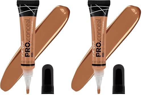 L.A. Girl HD Pro Concealer, Warm Honey GC982 – Pack of 2