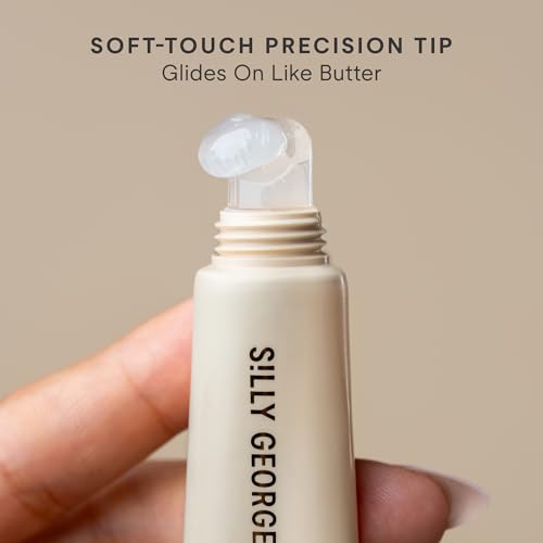 Silly George Lip Gloss Revival - Glossy Hydrating Shine with Peptides, Shea Butter, & Moisturizing Argan, Macadamia, Babassu Oil for Dry Lips, Clean Beauty Products, Veil, Travel Size 5ml Tube