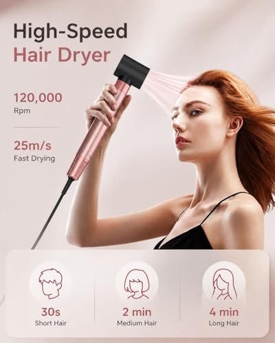 Brightup 5-in-1 Hot Air Styler with Auto Curling Irons & Hair Dryer Brush