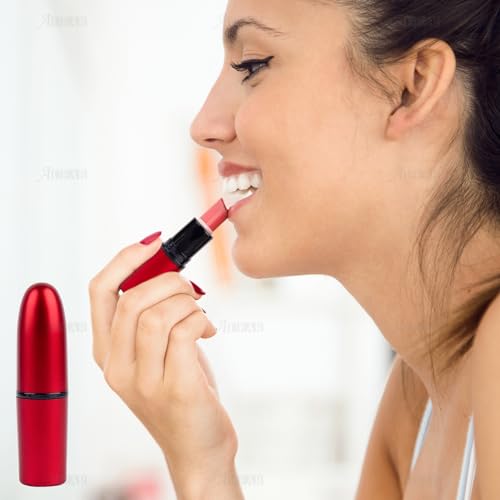 Empty Lipstick Tubes 15 Pack Red Bullet Shaped DIY Lip Balm