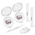 False Lashes Natural Look Thin Band Eyelashes,Wispy Soft Cat Eye Volume Reusable Strip Fake Lashes,with Lash Glue and Eyelash Curler Professional Kit (LS1 Kit)