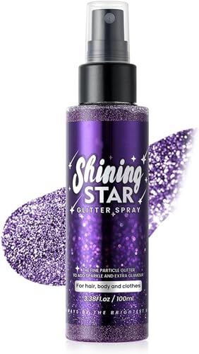 Body Glitter Spray 100ml - Long Lasting Shimmer for Face & Body