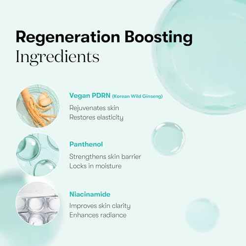 VT COSMETICS PDRN Hydrogel Mask(33gx4ea), Intensive Nourishing & Rejuvenating Overnight Mask, Skin Repair, Elasticity Boost, Hydrating & Plumping, Korean Skincare