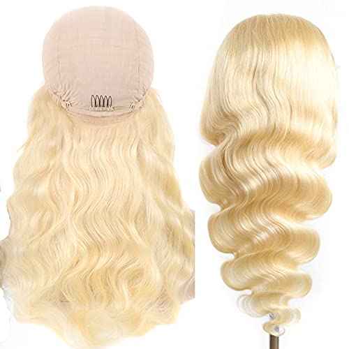 613 Lace Front Wig Human Hair Body Wave 13x4 Blonde Lace Front Wigs Human Hair Pre Plucked 180% Density 613 HD Lace Frontal Wig Transparent Lace With Baby Hair 20 inch