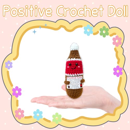 Handmade Crochet Soda Doll - Cute Emotional Support Gift