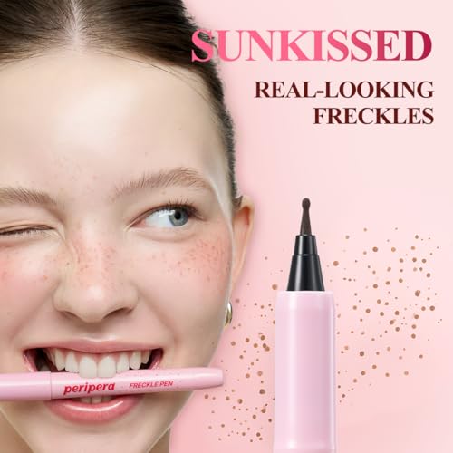 Peripera Freckle Pen - Natural Brown, Long-Lasting & Smudge-Proof