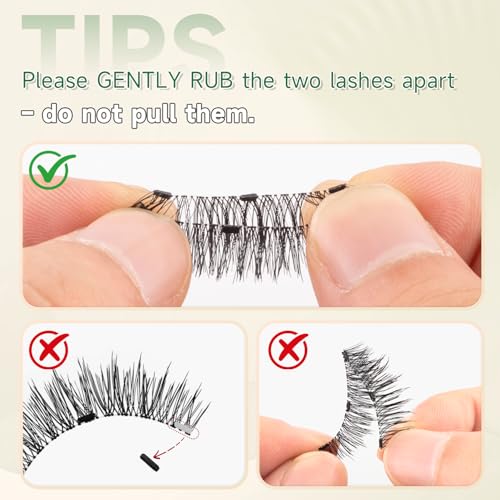 Magnetic Eyelashes with Applicator – Reusable No Glue