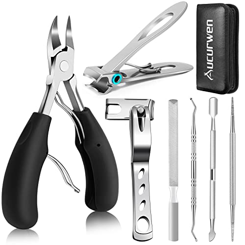 Heavy Duty Toenail Clippers for Thick Nails - 7-Piece Set