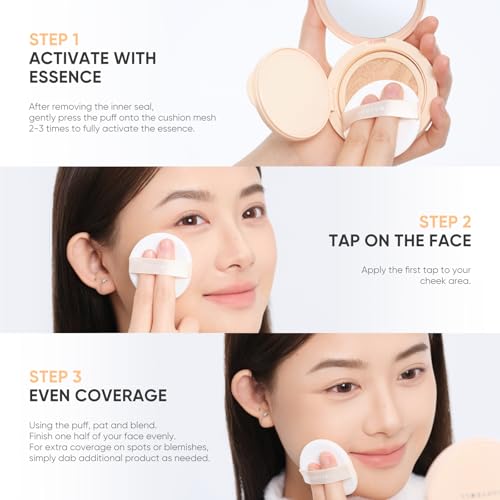JUDYDOLL Velvet Matte Cushion Foundation - Full Coverage & Natural Glow (N10)