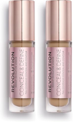 Revolution Conceal & Define Concealer C11 Medium Tan 2pk