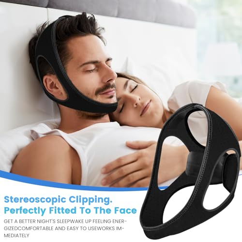 Anti-Snoring Chin Strap for Men & Women – Adjustable Sleep Aid