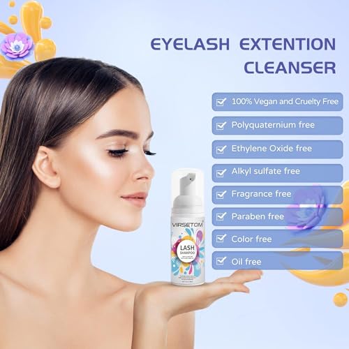 Lash Extension Shampoo 60ml + Brush & Rinse Bottle