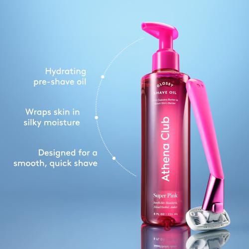 Pre Shave Oil for Women - Super Pink, 8 Fl Oz, Pack of 2