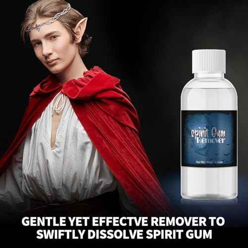 CHASPA Spirit Gum Adhesive and Remover Kit: Professional Cosmetic Glue for Face Skin Body, Prosaide Prosthetic Adhesive Glue for Halloween Makeup, SFX, Stage, Fake Beards, Bald Cap, Mustache