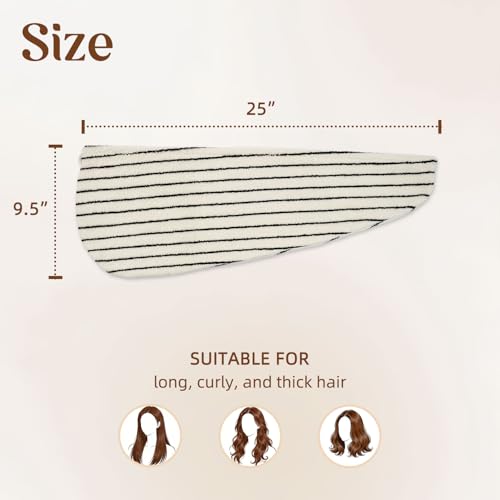 Cotton Hair Towel Wrap for Women | Quick-Drying Anti-Frizz Turban