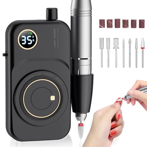 Portable Electric Nail Drill 35000RPM Rechargeable